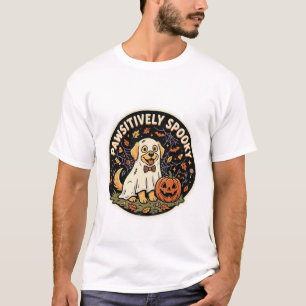 Pawsitively Spooky Halloween Dog T-Shirt – Cute Fu