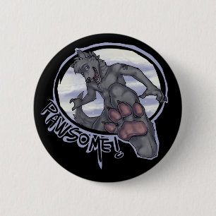 pawsome 2 inch round button