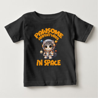 Pawsome Adventures In Space Kids Baby T-Shirt