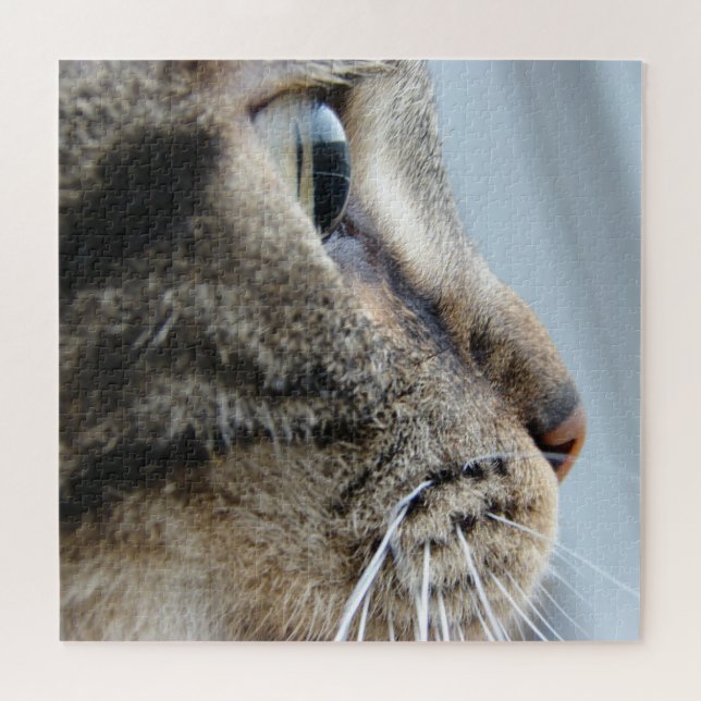 Pawsome Cat Profile Close-Up Photo, 676 pieces Jigsaw Puzzle (Horizontal)