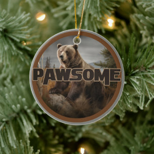 Pawsome Ceramic Ornament