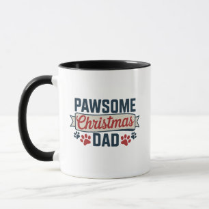 Pawsome Christmas Dad Mug
