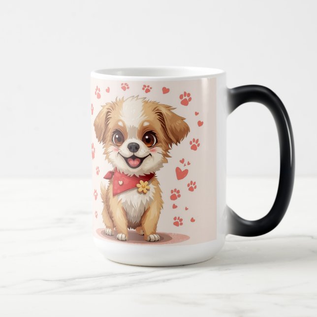 "Pawsome Dog Mug: Cuteness in Every Sip" Magic Mug (Right)