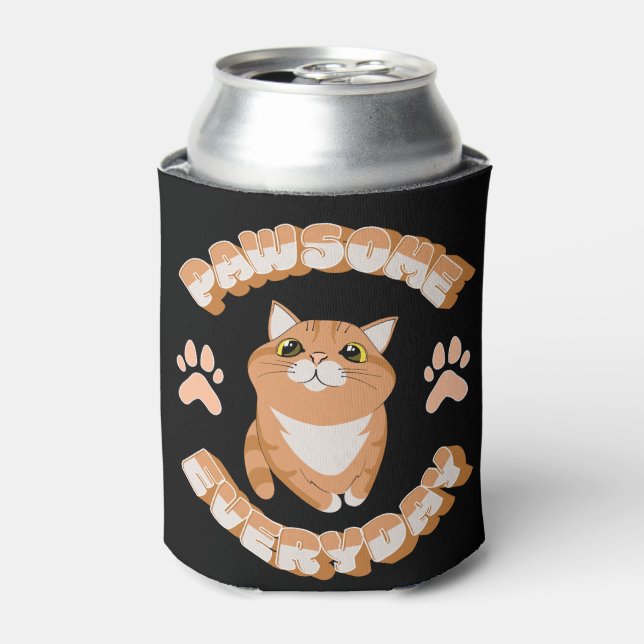 Pawsome everyday can cooler (Can Front)