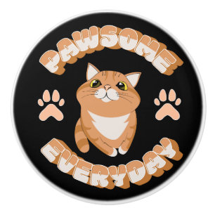 Pawsome everyday ceramic knob