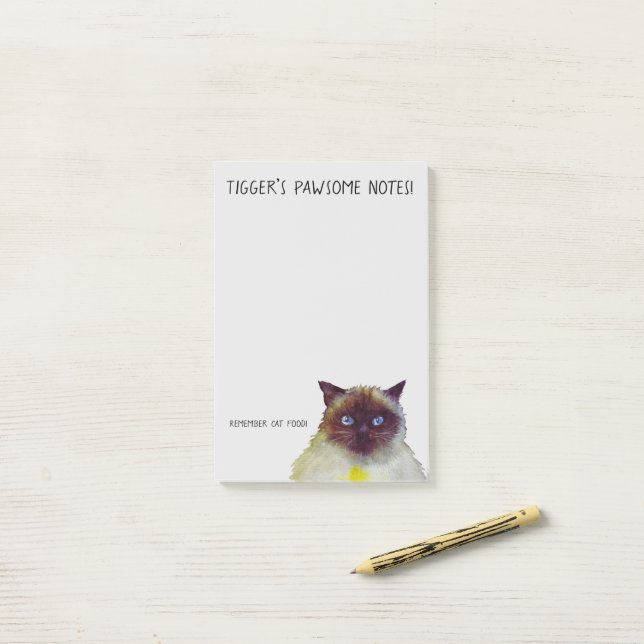 Pawsome notes magnetic notepad (On Desk)