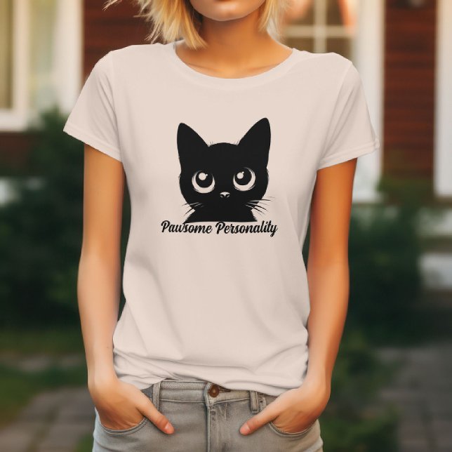 Pawsome Personality Cat T-Shirt – Cat Lovers 💕  (Creator Uploaded)
