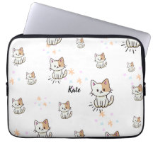 Pawsome Personalized Kitty Pattern Gadget Case!