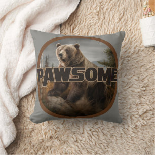 Pawsome Throw Pillow