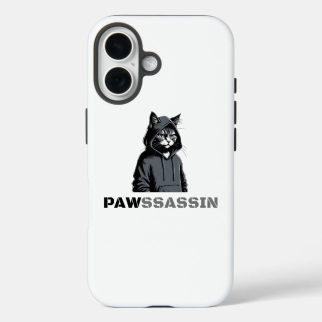 PAWSSASSIN Cat Phone Case (Back)
