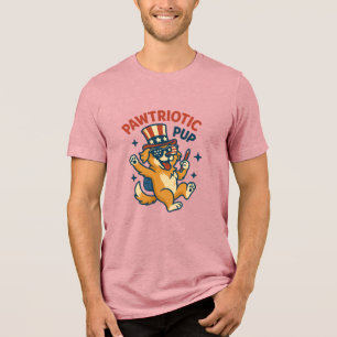Pawtriotic Pup � Funny 4th of July Dog Shirt