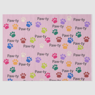 Pawty dog birthday pawty giftware tissue paper
