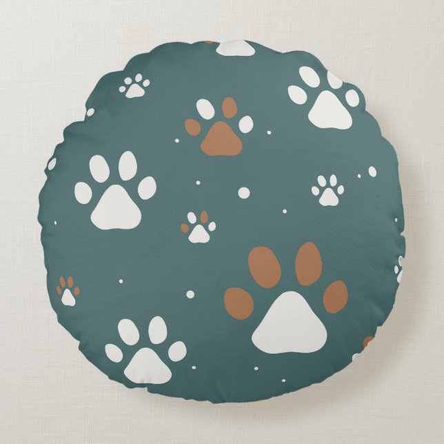 Pawz Round Pillow (Front)