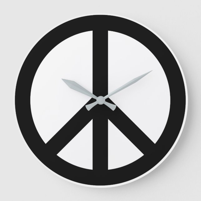 Paxspiration Peace Sign Wall Clock (Front)