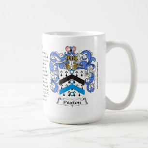 Paxton, the Origin, the Meaning and the Crest Coffee Mug