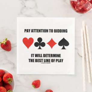 Pay Attention To Bidding Will Determine Best Line Napkin