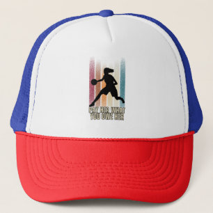 Pay Her What You Owe Her – Retro Womens Basketball Trucker Hat