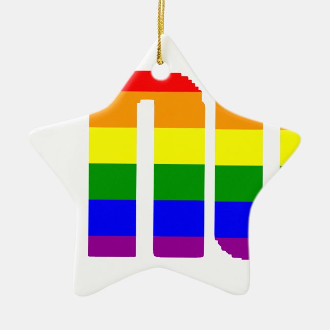 pay it no mind ceramic ornament (Front)