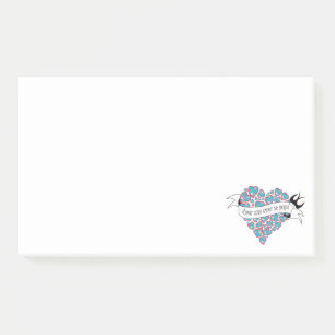 Pay love with love illustrated Portuguese proverb  Post-it Notes