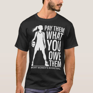 Pay Them What You Owe Them Cool Womens Basketball T-Shirt