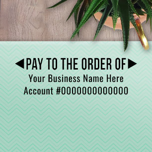 Pay to the Order Of Basic Office or Business Bank Self-inking Stamp