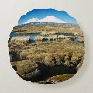 Payachalas Volcanos Round Pillow