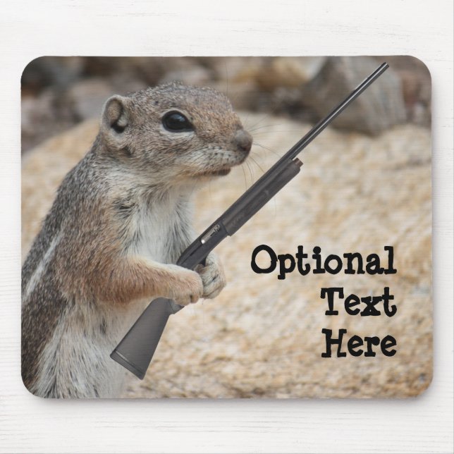 Payback Squirrel Customizable Mousepad (Front)