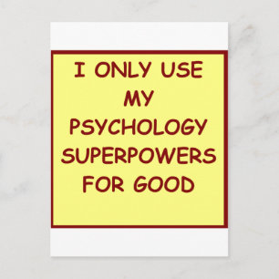 paychology psychologist postcard
