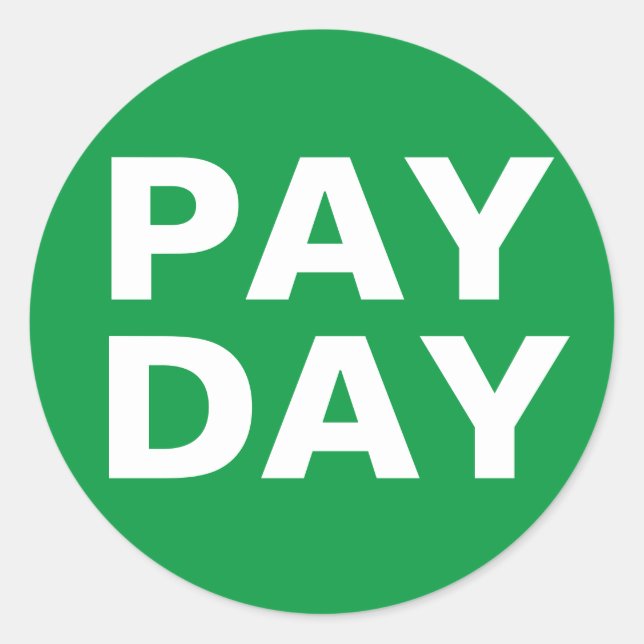 Payday Calendar Stickers (Front)