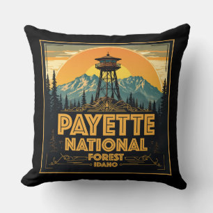 Payette National Forest Idaho Throw Pillow