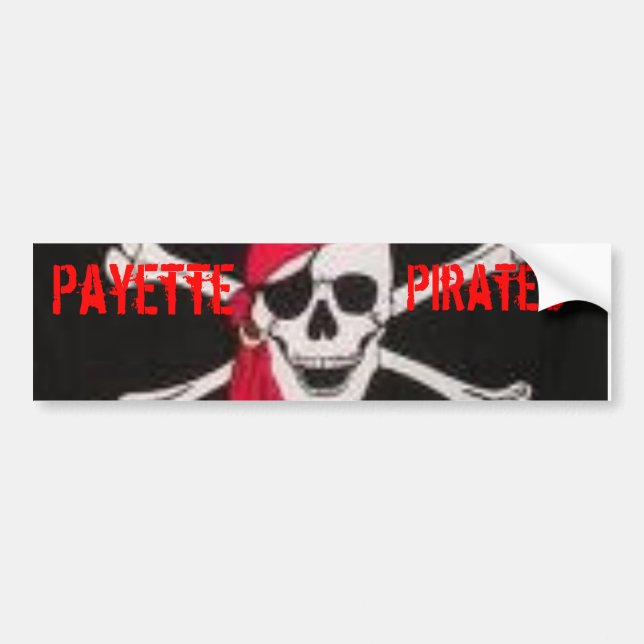 Payette Pirate Bummper Sticker (Front)