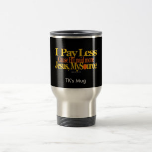 Payez moins de tasse chrétienne 15oz de voyage