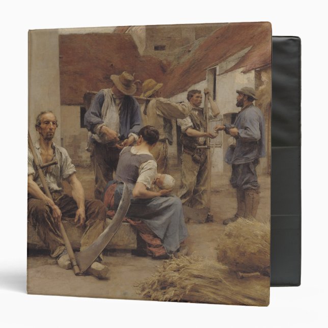 Paying the Harvesters, 1882 Binder (Front/Inside)