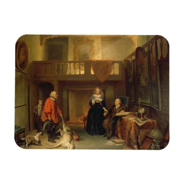 Paying the Tithe (oil on panel) Magnet (Horizontal)