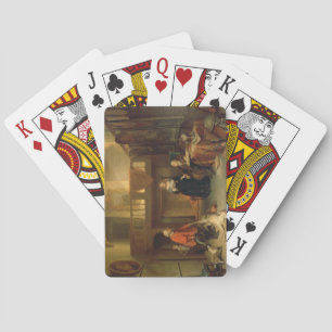 Paying the Tithe (oil on panel) Playing Cards