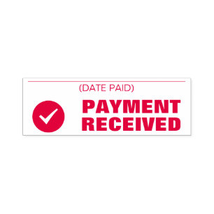 "PAYMENT RECEIVED" Rubber Stamp