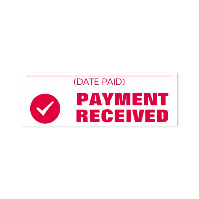 "PAYMENT RECEIVED" Rubber Stamp (Design)