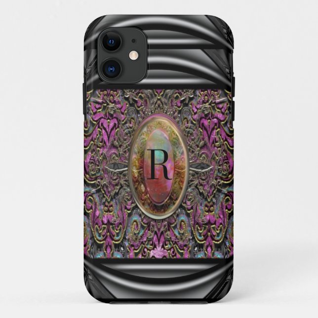 Paynemilder Beautiful Chic Monogram Case-Mate iPhone Case (Back)