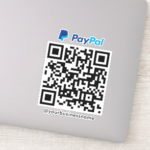 Paypal QR Code Payment Scan to Pay White