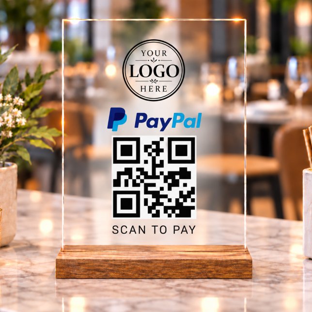 Paypal Scan to Pay Tabletop Display (Creator Uploaded)