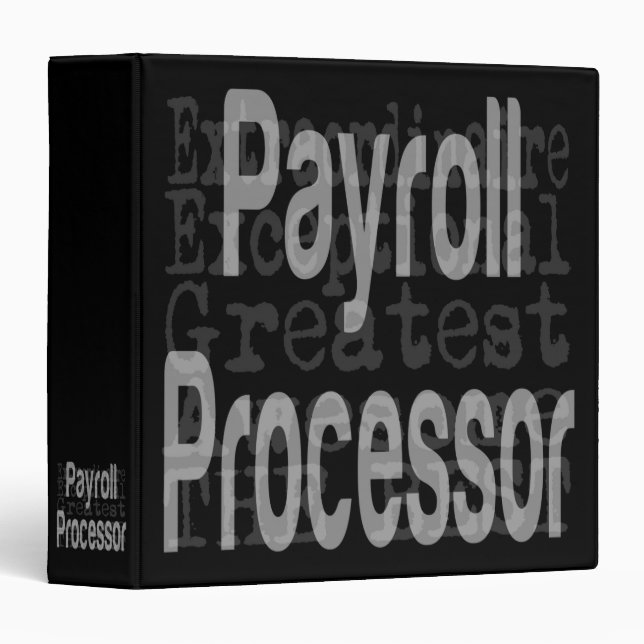 Payroll Processor Extraordinaire Binder (Front/Spine)
