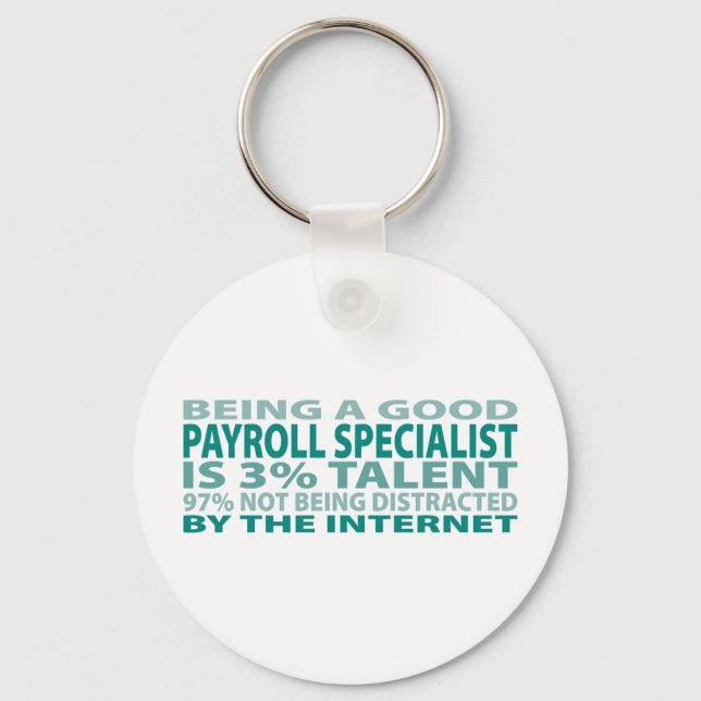 Payroll Specialist 3% Talent Keychain (Front)