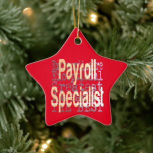 Payroll Specialist Extraordinaire Ceramic Ornament
