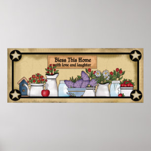 Pays Bénissez cette affiche maison