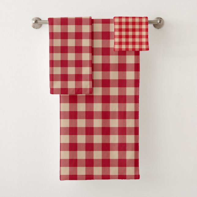 Pays Buffalo Check Plaid Vintage Rustique (En situation)