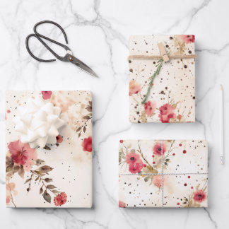 Pays Cottage papier d'enveloppement floral