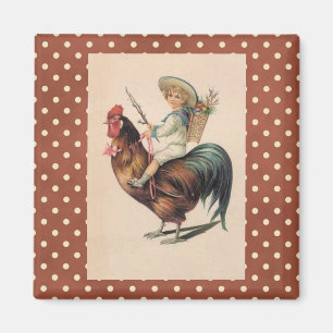 Pays de France Coq victorien Frigo Magnet