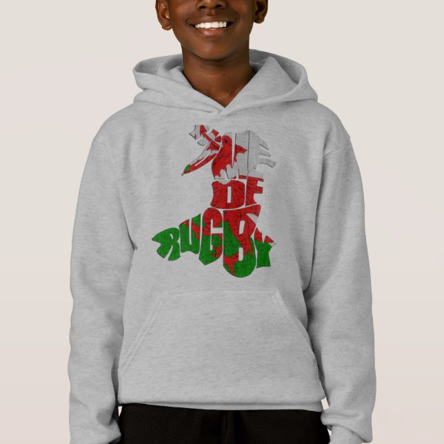 Pays de Galles Accueil du Sweat - shirt à capuche  (Devant)
