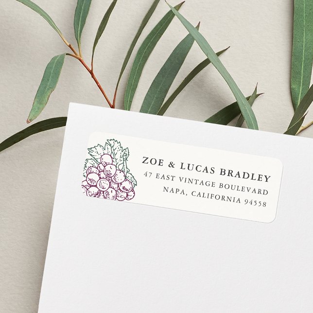 Pays du vin Adresse de retour (Créateur téléchargé)