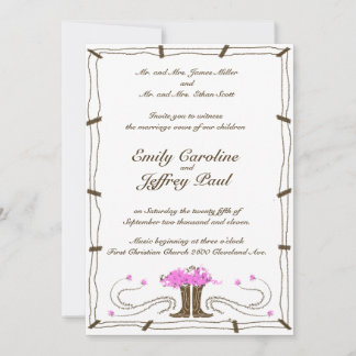 Pays Faire-part de mariage occidentale